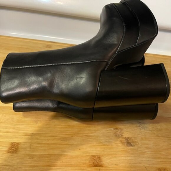 Retro 1970s Cobra Leather Platform Boots - Picture 4 of 16